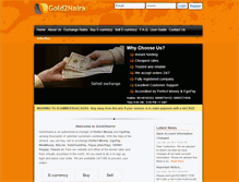 Tablet Screenshot of gold2naira.com